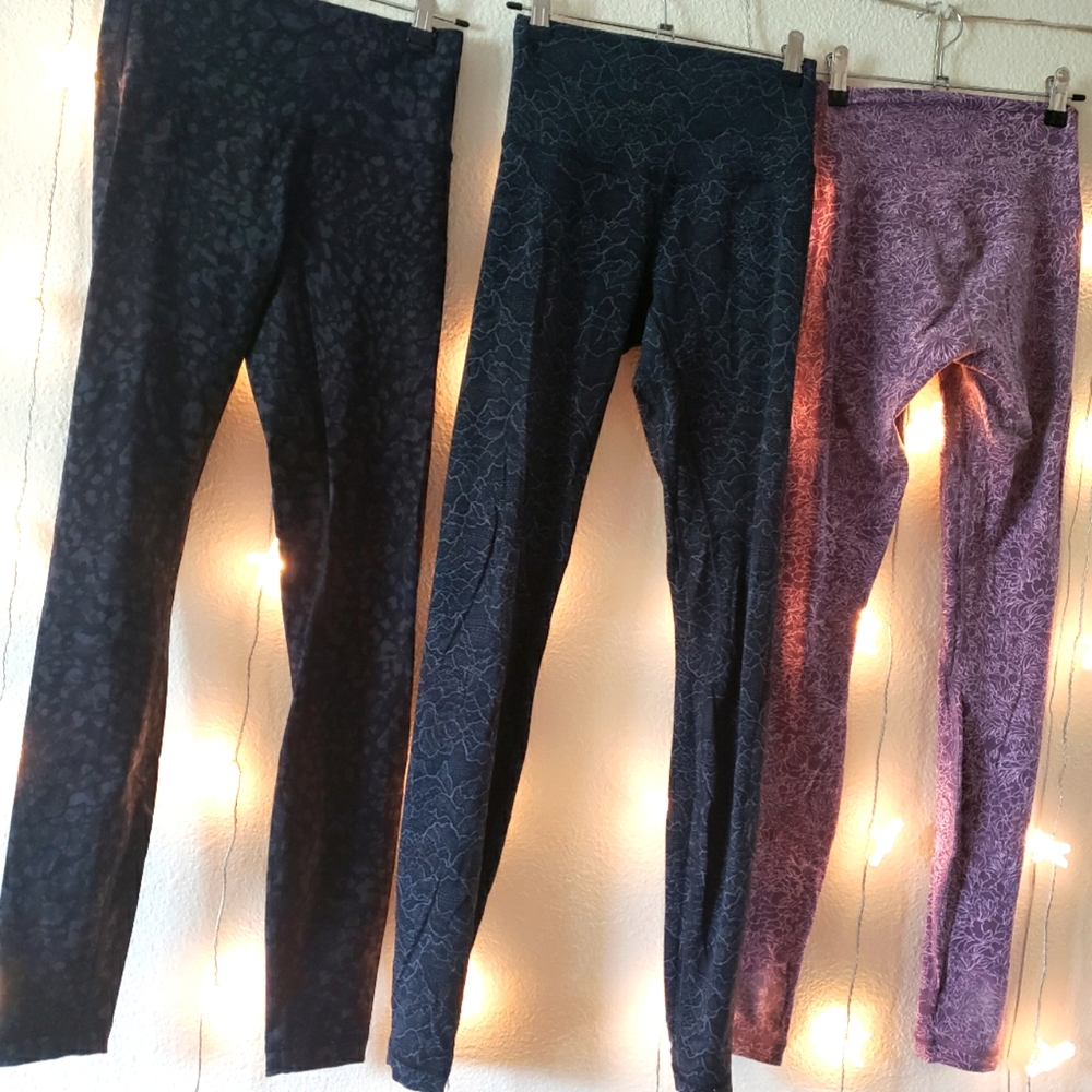 Black leopard print Wunder Under lululemon high rise full length